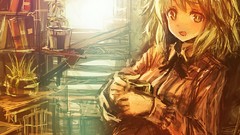 Woman anime girls nekomimi cat ears op-center