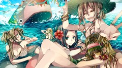 Woman anime girls original characters Tsukioka Tsukiho