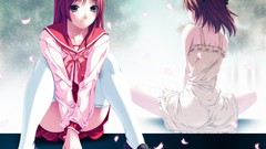 Woman anime girls school uniforms to heart 2 kousaka tamaki 