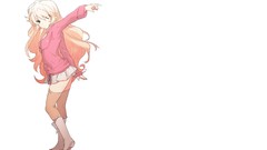 Woman anime girls Simple Background