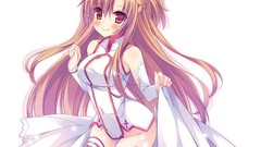 Woman anime girls sword art online yuuki asuna Simple 