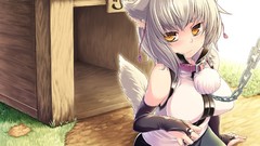 Woman anime girls touhou inubashiri momiji artwork video games