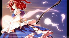 Woman anime girls touhou onozuka komachi