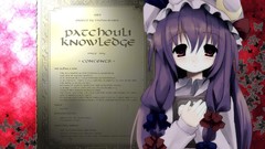 Woman anime girls touhou patchouli knowledge