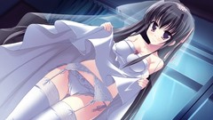 Woman anime girls white lingerie