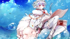 Woman Anime horns red eyes anime girls artwork pixiv fantasia