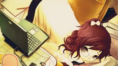 Woman Anime Laptops anime girls brunettes redheads