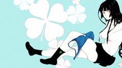 Woman Anime legs anime girls brunettes bra ecchi boobs vectors