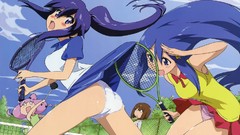 Woman Anime long hair anime girls lingerie blue eyes underwear 