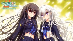 Woman Anime long hair school uniforms