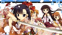 Woman Anime mahou sensei negima sakurazaki setsuna konoe konoka 