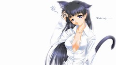Woman Anime Manga anime girls nekomimi Simple Background