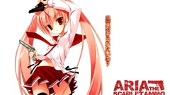 Woman Anime red eyes Aria the Scarlet Ammo Kanzaki Aria Holmes