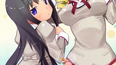 Woman Anime red eyes blondes anime girls blue eyes mahou shoujo 