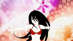Woman Anime red eyes sayonara zetsubou sensei black hair komori 