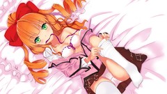 Woman Anime redheads panties