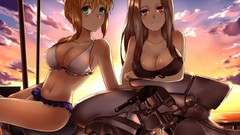 Woman Anime saber blondes irisviel von einzbern bikini fate 