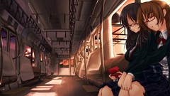 Woman Anime sleeping glasses Japanese Manga skirts anime girls 