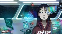 Woman Anime spaceships outer space