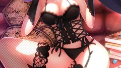 Woman Anime stockings anime girls cleavage