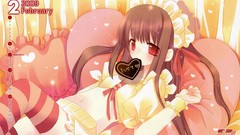 Woman Anime striped legwear