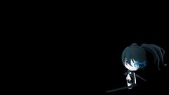 Woman Anime Swords anime girls blue eyes black rock shooter 