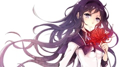 Woman Anime tears mahou shoujo madoka magica akemi homura