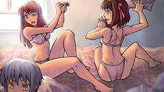 Woman Anime the melancholy of haruhi suzumiya pillow fight