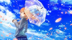 Woman Anime Umbrellas