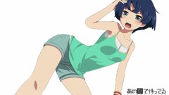 Woman Anime white background Shorts anime girls green eyes 