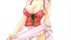 Woman Anime white background skirts blush anime girls maids 