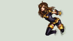 Woman Anime X-Men legs blondes brown eyes magazines models 