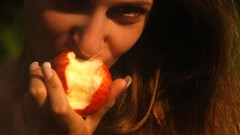 Woman apples ukrainian Met-Art magazine Vika AC