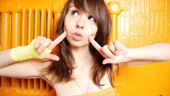 Woman Ariel Rebel bangs