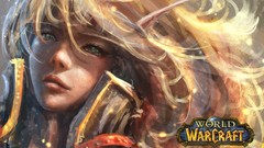 Woman armor green eyes world of warcraft blood elf artwork 