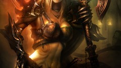 Woman armor world of warcraft blood elf artwork video games 