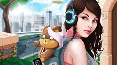 Woman artwork Backpacks