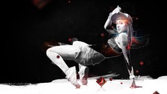 Woman artwork breakdancing