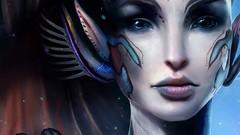 Woman artwork fantasy art Dan Luvisi