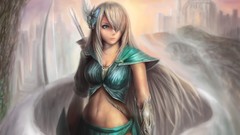 Woman artwork fantasy art soft shading
