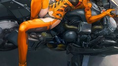 Woman artwork futuristic