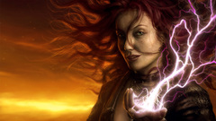 Woman artwork Lightning