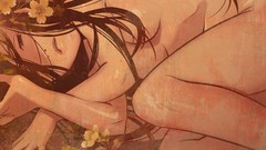 Woman artwork nude anime