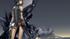 Woman artwork redjuice anime