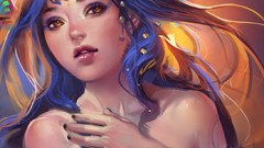 Woman artwork sakimichan fantasy art