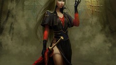 Woman artwork Swords