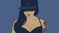 Woman artwork vectors