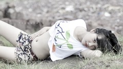 Woman asians bangs exposed midriff Viet Nam