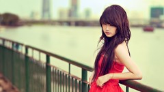 Woman asians bangs models