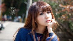 Woman asians bangs models